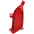 Rear, Passenger Side Bumper Reflector