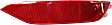 Rear, Passenger Side Bumper Reflector, CAPA Certified