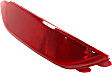 Rear, Passenger Side Bumper Reflector, CAPA Certified