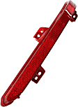 Rear, Passenger Side Bumper Reflector