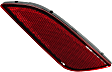 Rear, Passenger Side Bumper Reflector, CAPA Certified