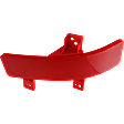 Rear, Passenger Side Bumper Reflector
