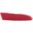 Rear, Driver Side Bumper Reflector, CAPA Certified