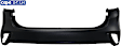 Rear, Upper Primed Bumper Cover CAPA Certified
