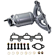 2007-2009 Hyundai Santa Fe - Front, Passenger Side (Firewall Side) Catalytic Converter, Federal EPA, 46-State Cannot ship to/installed in vehicles purchased in CA/CO/NY/ME, Firewall Side, 2.7L Engine