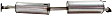 Muffler, 4 Cyl., 2.4L Engine, Bolt-on