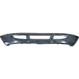 Front Bumper, Powdercoated Silver, With Large Tow Hook Hole, Without Fog Light Holes, Without Mounting Brackets, Base Model