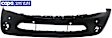 Front Primed Bumper Cover, For Models Without Headlight Washer Holes and Premium Package, CAPA Certified
