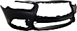Front Primed Bumper Cover, without Object Sensor Holes