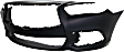 Front Primed Bumper Cover, without Object Sensor Holes