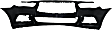 Front Primed Bumper Cover, without Object Sensor Holes