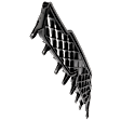 Lower Bumper Grille, Textured