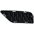 Front, Passenger Side Bumper Grille, Black