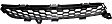Front, Driver Side Bumper Grille, Textured Black