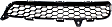 Front, Driver Side Bumper Grille, Textured Black