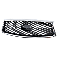 Grille Assembly, Chrome Shell with Painted Dark Gray Insert