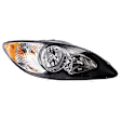 Passenger Side Headlight, with Bulb, Halogen, Clear Lens