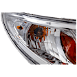 Passenger Side Headlight, with Bulb, Halogen, Clear Lens, Base Model