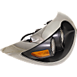 Passenger Side Headlight, with Bulb, Halogen, Clear Lens, Base Model
