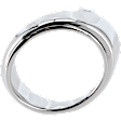 Front, Driver Side Fog Light Trim, Chrome