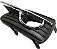 Front, Driver Side Fog Light Trim, Black, Chrome, Base/(Hybrid (Standard Type)/Premium Models