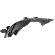 Front, Driver Side, Rear Section Fender Liner