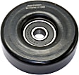 Accessory Belt Idler Pulley, 6 Cyl., 3.5L Engine, Serpentine, Flat, 22.8 Mm W, Air Conditioning