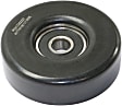Accessory Belt Idler Pulley, 6 Cyl., 3.5L Engine, Serpentine, Flat, 22.8 Mm W, Air Conditioning