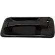 Front, Driver Side Textured Black Exterior Door Handle, With Door Lock Hole