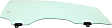 Sedan Front, Passenger Side Door Glass, Green Tint, FD23311 GTYN
