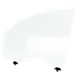 Front, Driver Side Door Glass, Green Tint, With Clip, Replaces NAGS No. FD23968GTY