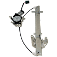 Rear, Passenger Side Power Window Regulator, With Motor