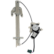 Rear, Passenger Side Power Window Regulator, With Motor