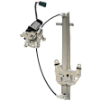Rear, Driver Side Power Window Regulator, With Motor