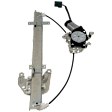 Rear, Driver Side Power Window Regulator, With Motor