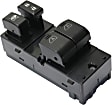 Front, Driver Side Window Switch, Black, 4-Button