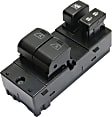 Front, Driver Side Window Switch, Black, 4-Button