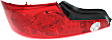Driver Side Tail Light, with Bulb, Halogen, Clear and Red Lens, Base Model, Coupe