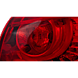 Passenger Side, Outer Tail Light, with Bulb, LED, Red Lens