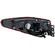 Passenger Side, Outer Tail Light, with Bulb, LED, Red Lens
