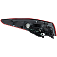 Passenger Side, Outer Tail Light, with Bulb, LED, Red Lens