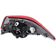 Driver Side, Outer Tail Light, with Bulb, LED, Red Lens