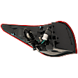 Passenger Side Tail Light, with Bulb, LED, Mounts On Body