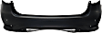 Rear Primed Bumper Cover, Without Backup Collision Intervention Sensor Holes