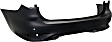 Rear Primed Bumper Cover, Without Backup Collision Intervention Sensor Holes