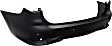 Rear Primed Bumper Cover, With Backup Collision Intervention Sensor Holes
