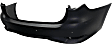 Rear Primed Bumper Cover, With Backup Collision Intervention Sensor Holes