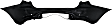 Rear Primed Bumper Cover, Without Backup Collision Intervention Sensor Holes