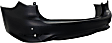 Rear Primed Bumper Cover, Without Backup Collision Intervention Sensor Holes