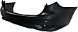 Rear Primed Bumper Cover, Without Backup Collision Intervention Sensor Holes